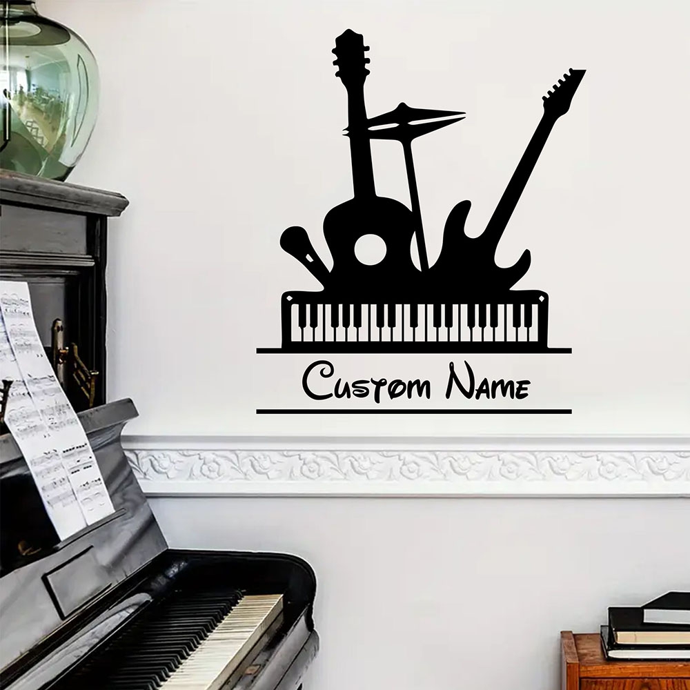 Musical Instrument With Names - 1PC Cartoon Musical instrument Custom Name