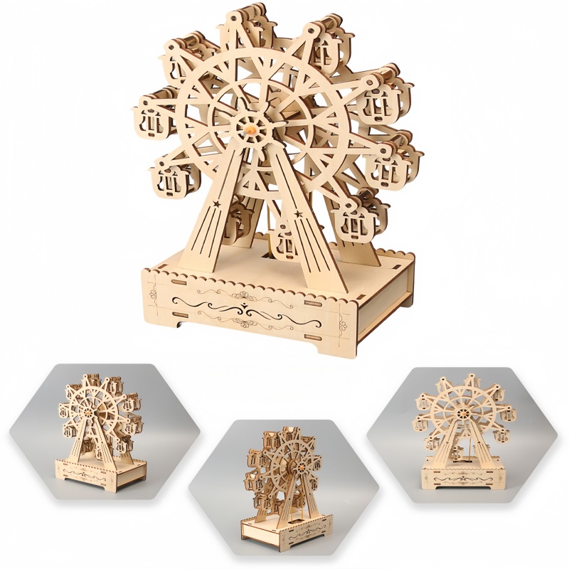 3D Wooden Puzzles Rotatable Fe - огляд і ціна Musical Instrument Park