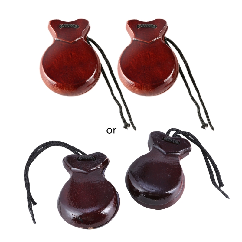 2 Pcs Wood Spanish Castanets F - огляд і ціна Musical Instrument Clapper