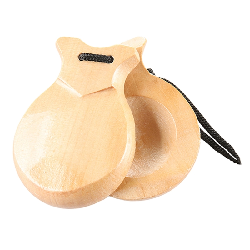 2 Pcs Wood Spanish Castanets F - огляд і ціна Musical Instrument Clapper