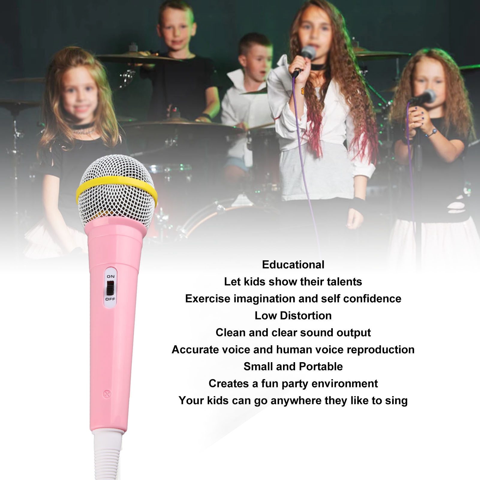 Kids Wired Microphone 3.5mm Pl - огляд і ціна Musical Instrument Family