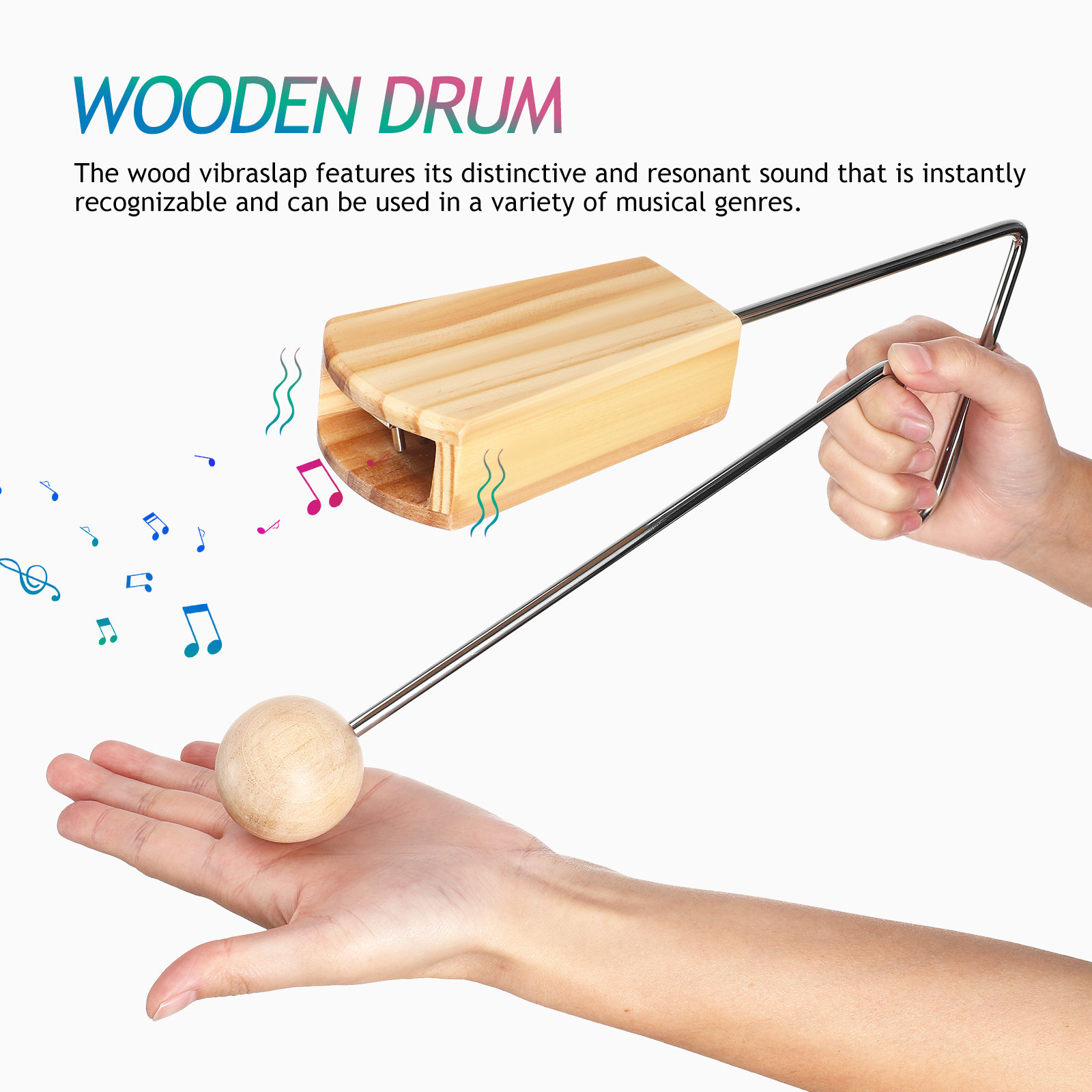 Wooden Vibraslap Percussion In - огляд і ціна Vibraslap Percussion