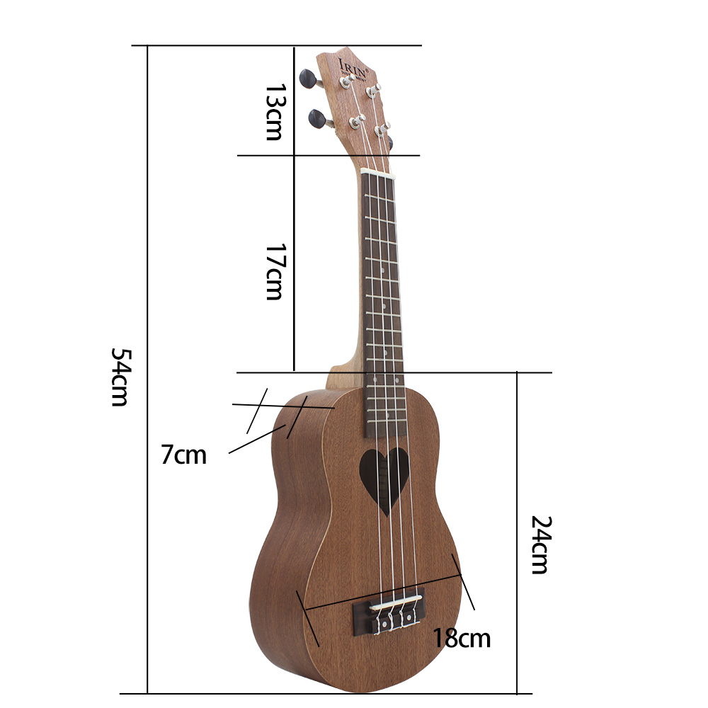 21 Inch Ukulele Hawaiian Guita - огляд і ціна Musical Instrument Qin