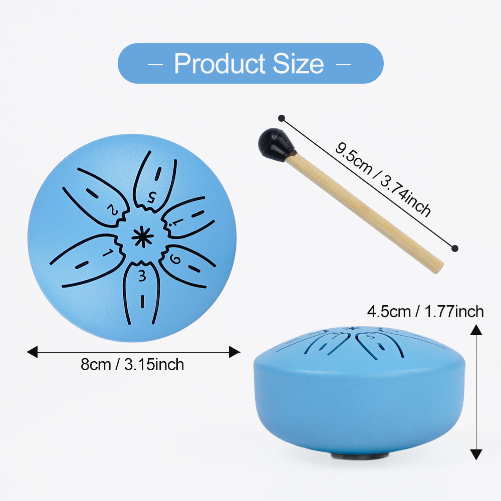 Portable Mini Steel Tongue Dru - огляд і ціна Tongue Drum Steel