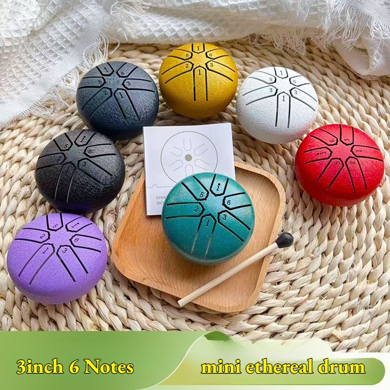 Mini 3 Inches 6 Notes Steel To - огляд і ціна Tongue Drum Steel