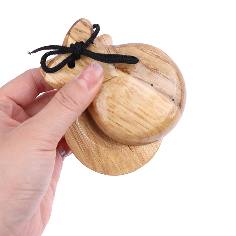 2Pcs Wooden Spanish Castanets  - огляд і ціна Musical Instrument Clapper