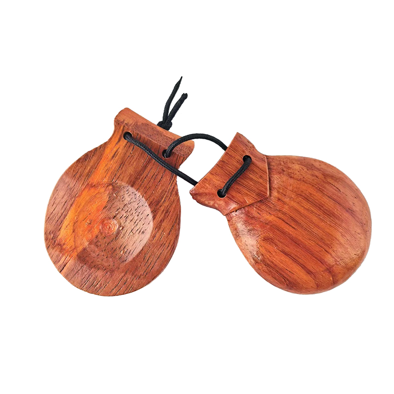 2Pcs Wooden Spanish Castanets  - огляд і ціна Musical Instrument Clapper