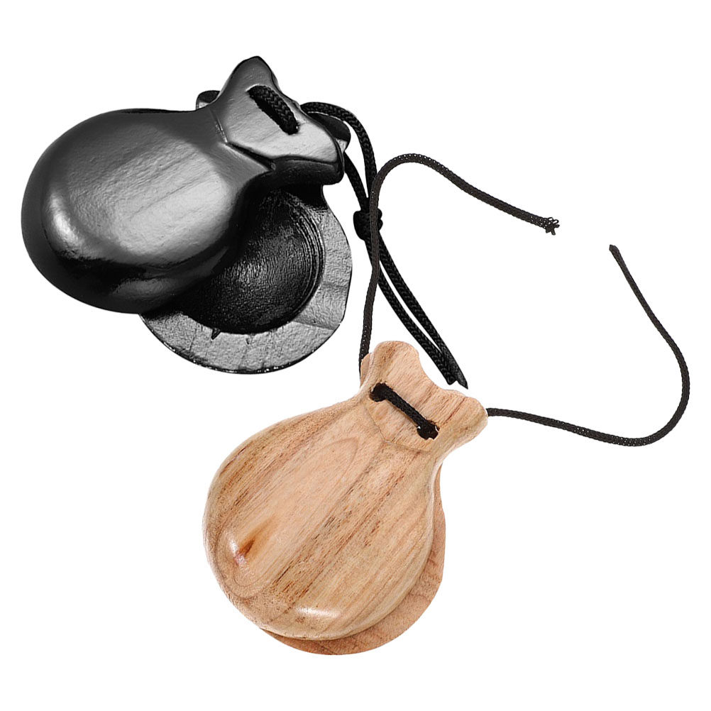 2Pcs Spanish Castanets Wooden  - огляд і ціна Musical Instrument Clapper