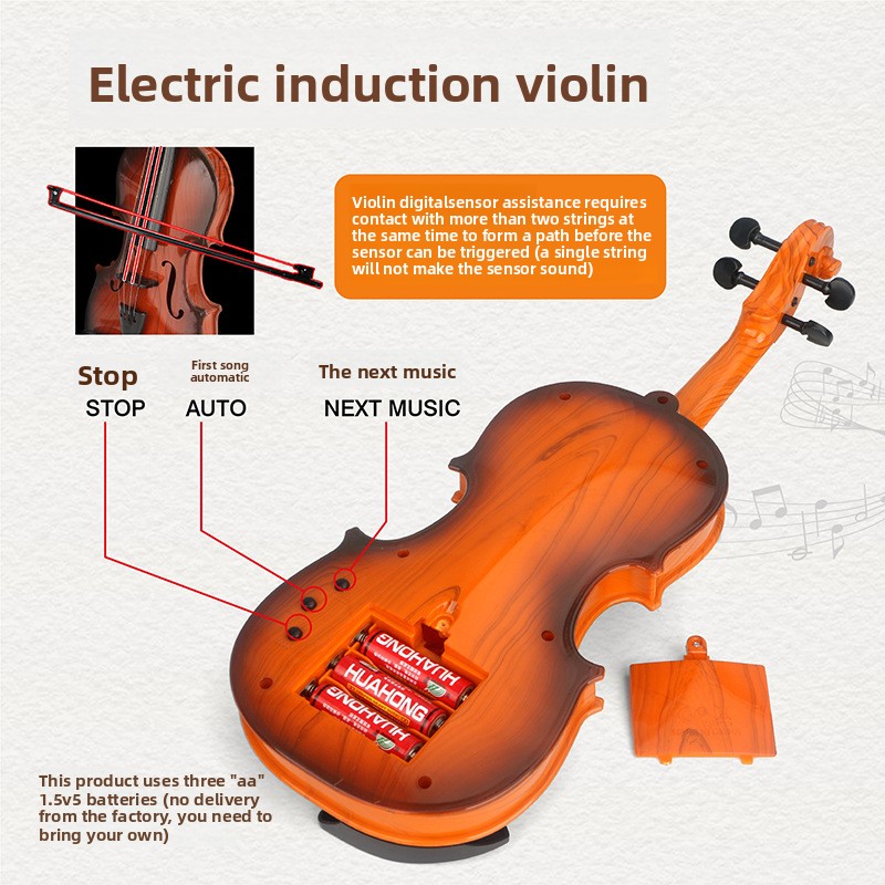Acoustic Violin Toys Adjustabl - огляд і ціна Musical Instrument Qin