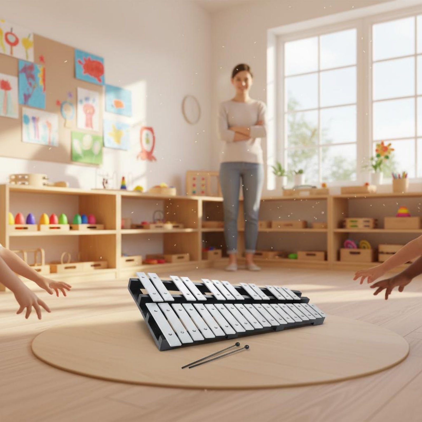 Aluminum Bar Xylophone with Ca - огляд і ціна Musical Instrument Park