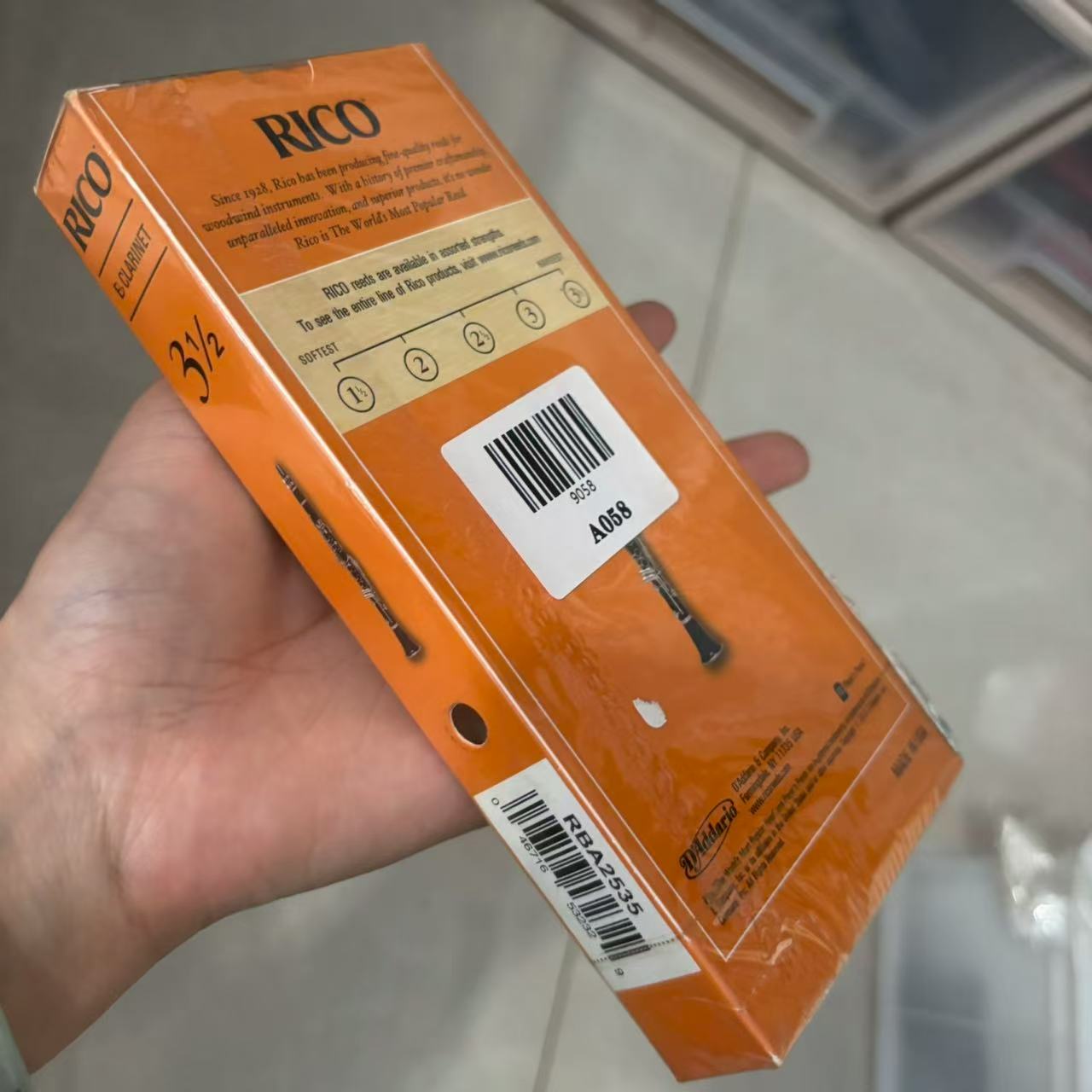 Bb Eb Bass clarinet reeds rico - огляд і ціна Musical Instrument Reed