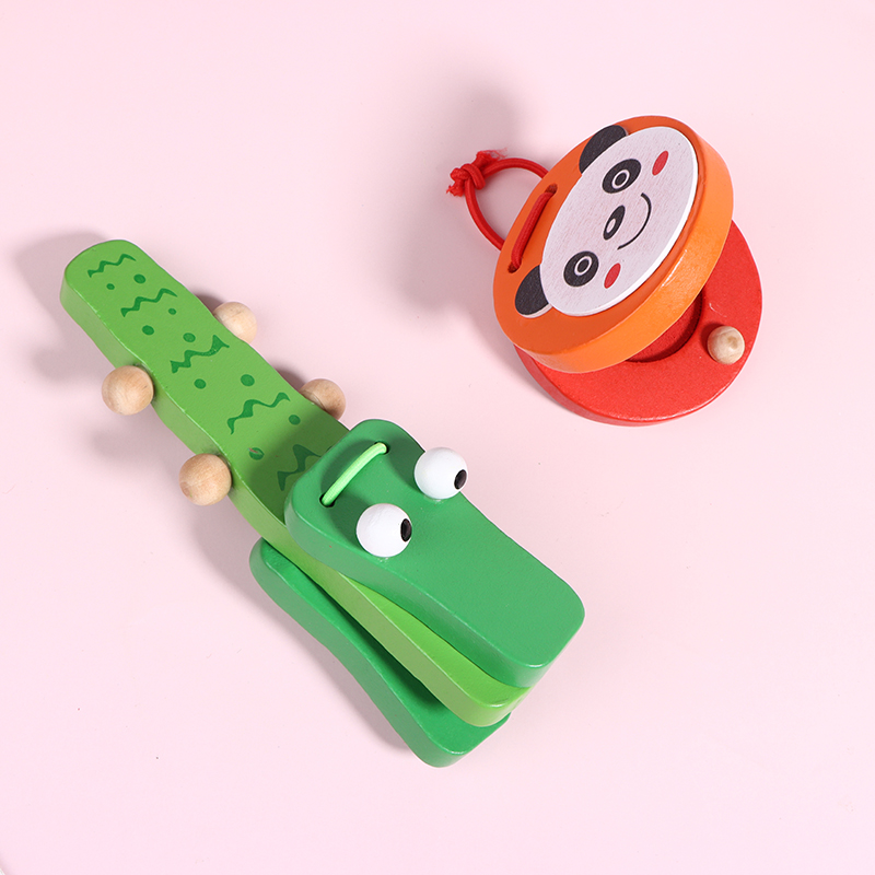 1Pc Kids Cartoon Wooden Crocod - огляд і ціна Musical Instrument Clapper