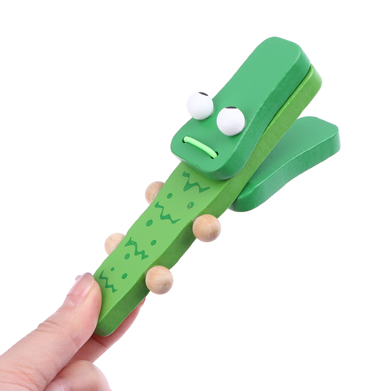 1Pc Kids Cartoon Wooden Crocod - огляд і ціна Musical Instrument Clapper