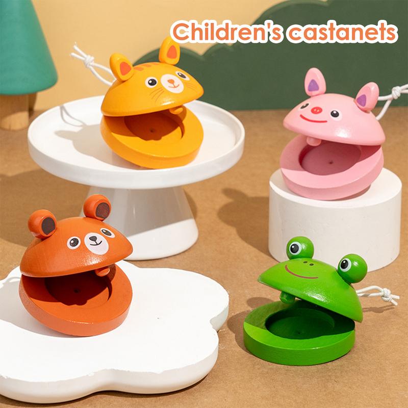 Kids Cartoon Wooden Castanets  - огляд і ціна Musical Instrument Clapper