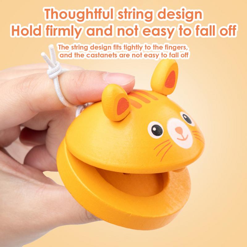 Kids Cartoon Wooden Castanets  - огляд і ціна Musical Instrument Clapper