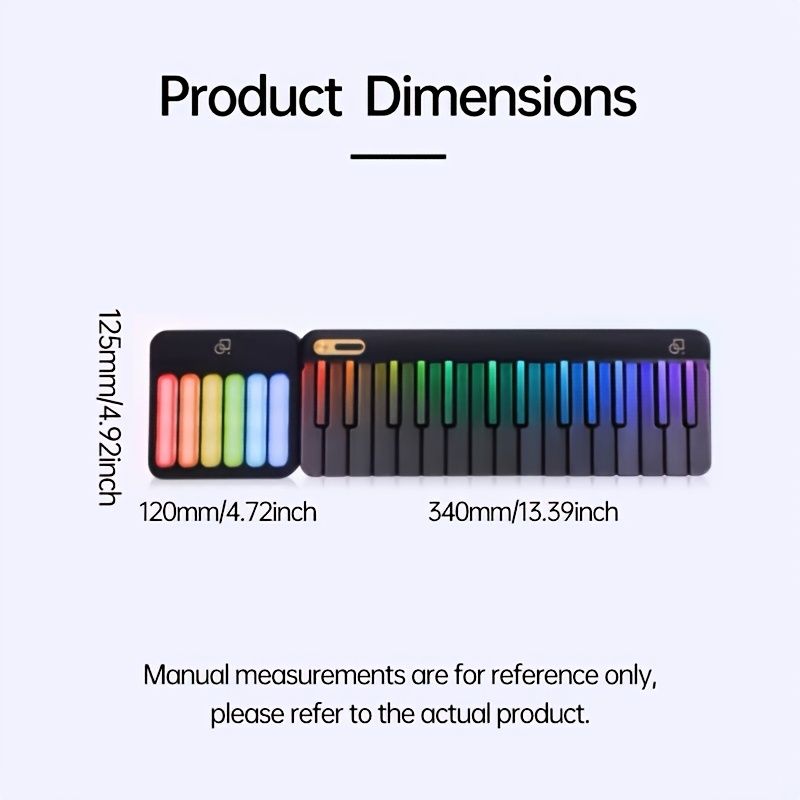 Stylish LED-Backlit PopuPiano  - огляд і ціна Musical Instrument Qin