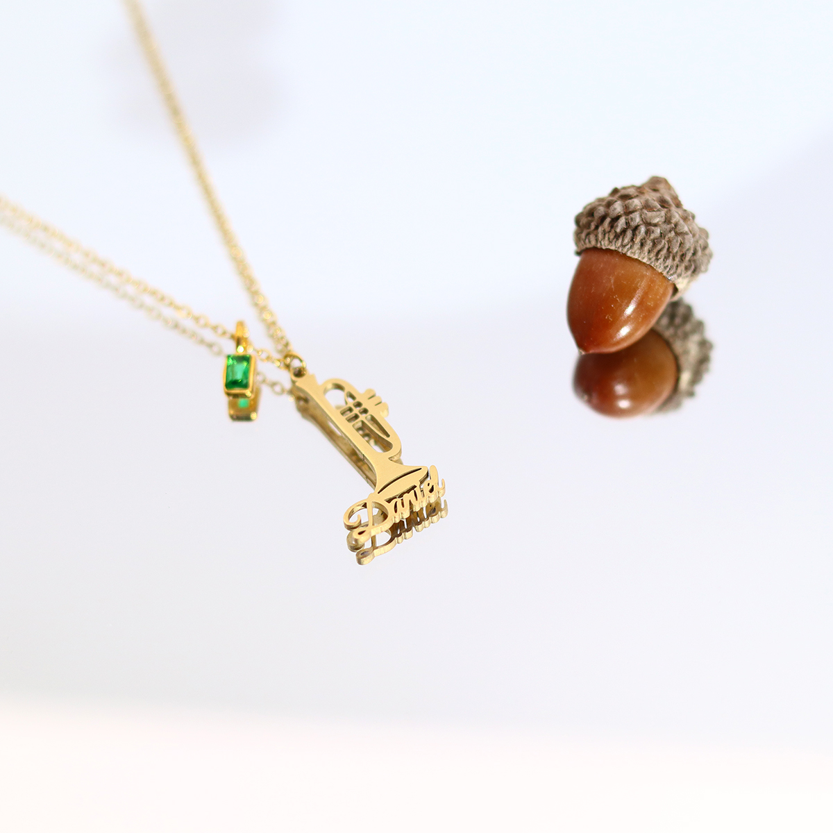 Custom Name Trumpet Necklace S - огляд і ціна Musical Instrument With Names